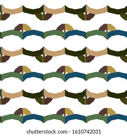 Seamless geometric ornamental vector pattern. Abstract background