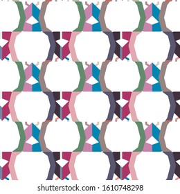 Seamless geometric ornamental vector pattern. Abstract background