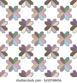 Seamless geometric ornamental vector pattern. Abstract background