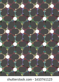 Seamless geometric ornamental vector pattern. Abstract background