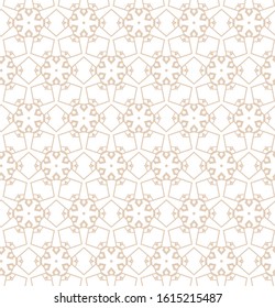 Seamless geometric ornamental vector pattern. Abstract background