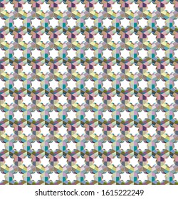 Seamless geometric ornamental vector pattern. Abstract background