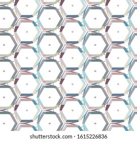 Seamless geometric ornamental vector pattern. Abstract background
