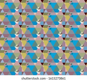 Seamless geometric ornamental vector pattern. Abstract background