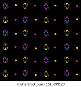 Seamless geometric ornamental vector pattern. Classic abstract background for valentine day or ramadan kareem