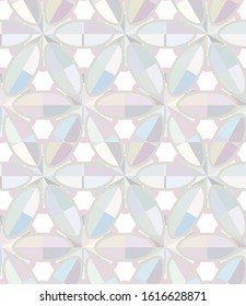 Seamless geometric ornamental vector pattern. Abstract background