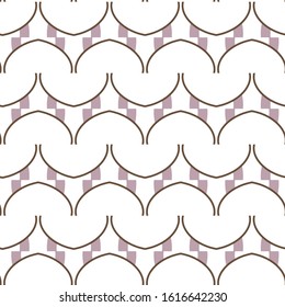Seamless geometric ornamental vector pattern. Abstract background
