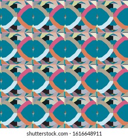 Seamless geometric ornamental vector pattern. Abstract background