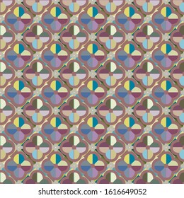 Seamless geometric ornamental vector pattern. Abstract background
