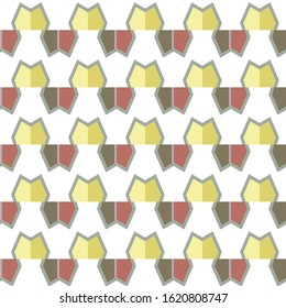 Seamless geometric ornamental vector pattern. Abstract background