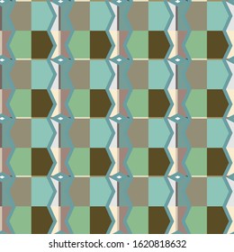 Seamless geometric ornamental vector pattern. Abstract background