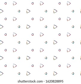 Seamless geometric ornamental vector pattern. Abstract background