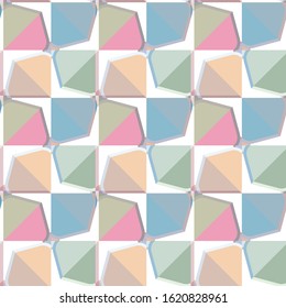 Seamless geometric ornamental vector pattern. Abstract background