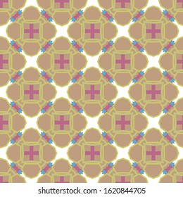 Seamless geometric ornamental vector pattern. Abstract background