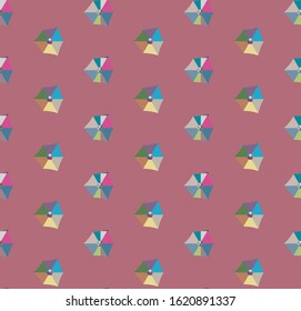 Seamless geometric ornamental vector pattern. Abstract background