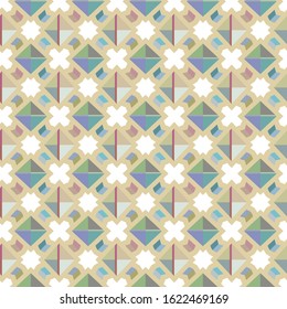 Seamless geometric ornamental vector pattern. Abstract background
