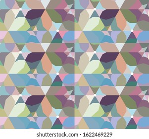 Seamless geometric ornamental vector pattern. Abstract background