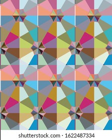 Seamless geometric ornamental vector pattern. Abstract background