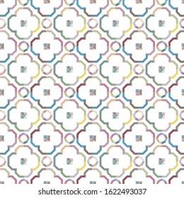 Seamless geometric ornamental vector pattern. Abstract background