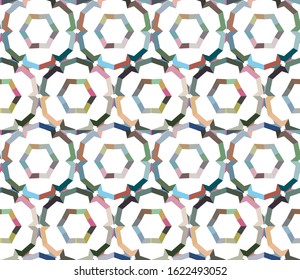 Seamless geometric ornamental vector pattern. Abstract background