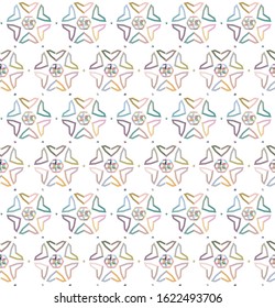 Seamless geometric ornamental vector pattern. Abstract background