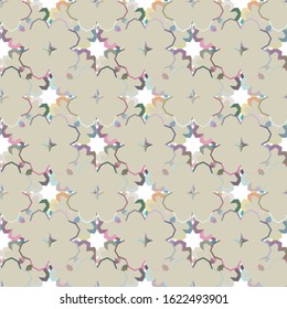 Seamless geometric ornamental vector pattern. Abstract background