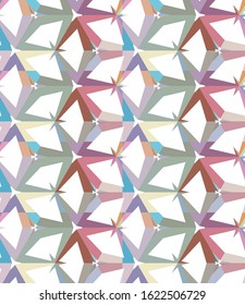 Seamless geometric ornamental vector pattern. Abstract background