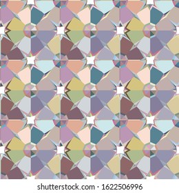 Seamless geometric ornamental vector pattern. Abstract background