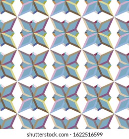 Seamless geometric ornamental vector pattern. Abstract background