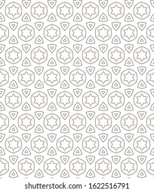 Seamless geometric ornamental vector pattern. Abstract background