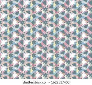 Seamless geometric ornamental vector pattern. Abstract background