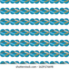 Seamless geometric ornamental vector pattern. Abstract background