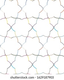 Seamless geometric ornamental vector pattern. Abstract background