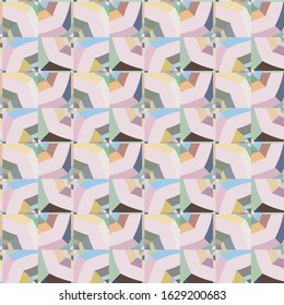 Seamless geometric ornamental vector pattern. Abstract background