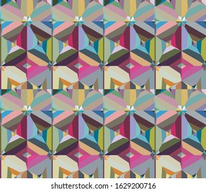 Seamless geometric ornamental vector pattern. Abstract background