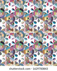 Seamless geometric ornamental vector pattern. Abstract background