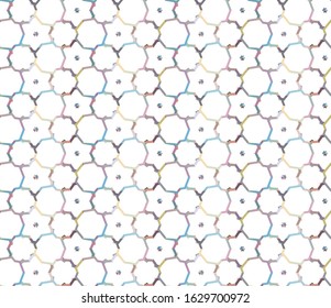 Seamless geometric ornamental vector pattern. Abstract background