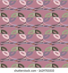 Seamless geometric ornamental vector pattern. Abstract background