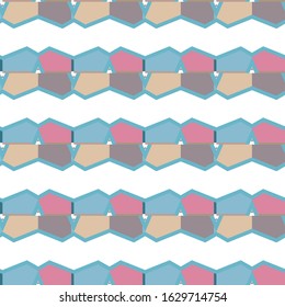 Seamless geometric ornamental vector pattern. Abstract background