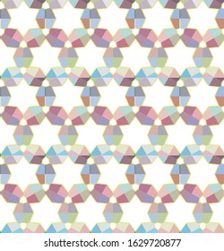 Seamless geometric ornamental vector pattern. Abstract background