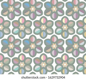 Seamless geometric ornamental vector pattern. Abstract background