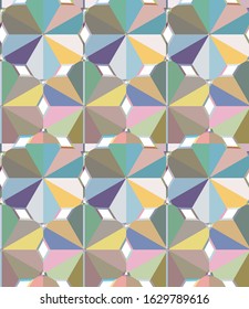 Seamless geometric ornamental vector pattern. Abstract background