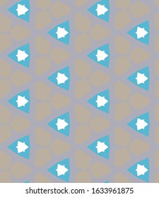 Seamless geometric ornamental vector pattern. Abstract background