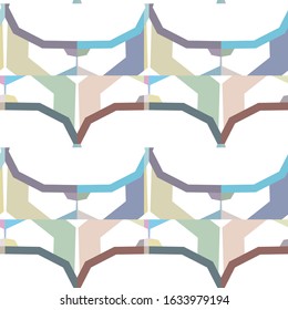 Seamless geometric ornamental vector pattern. Abstract background