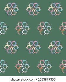Seamless geometric ornamental vector pattern. Abstract background
