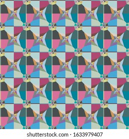 Seamless geometric ornamental vector pattern. Abstract background