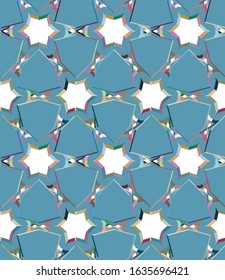 Seamless geometric ornamental vector pattern. Abstract background