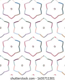 Seamless geometric ornamental vector pattern. Abstract background