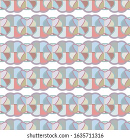 Seamless geometric ornamental vector pattern. Abstract background