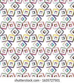 Seamless geometric ornamental vector pattern. Abstract background